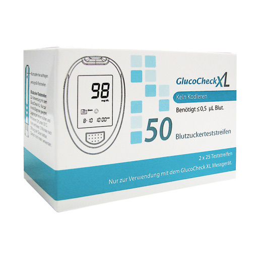 GLUCOCHECK XL Blutzuckerteststreifen 50 St