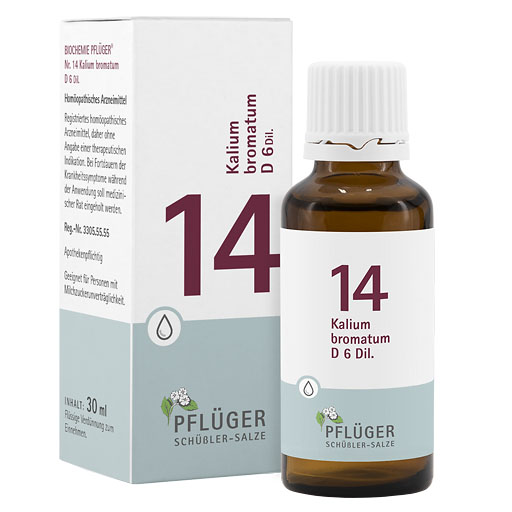 BIOCHEMIE Pflüger 14 Kalium bromatum D 6 Tropfen* 30 ml