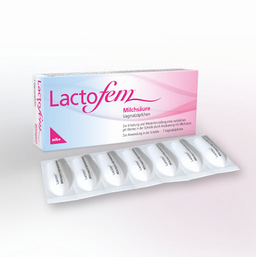 LACTOFEM Milchsäure Vaginalzäpfchen 7 St