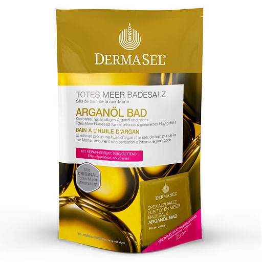 DERMASEL Totes Meer Badesalz+Arganöl 1 P