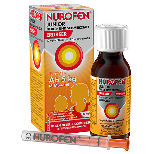 NUROFEN Junior Fieber-u. Schmerzsaft Erdbe.40 mg/ml* 150 ml