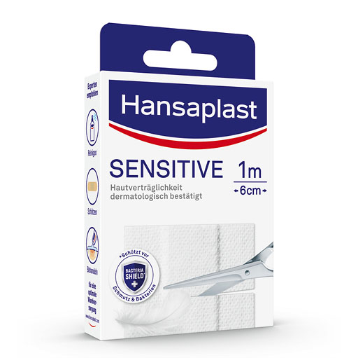 HANSAPLAST Sensitive Pflaster hypoallergen 6 cm x 1 m 1 St