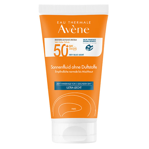 AVENE Sonnencreme SPF 50+ ohne Duftstoffe 50 ml