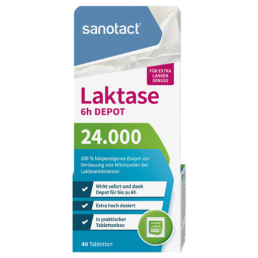SANOTACT Laktase 24.000 Tabletten 40 St