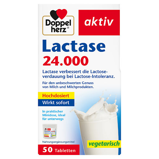 DOPPELHERZ Lactase 24.000 Tabletten 50 St  